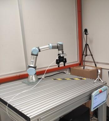 Human skeleton detection and robot arm workspace from the original 2021 project.